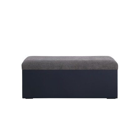 Elegant Decor 42 Inch Storage Bench In Blue AF110442BL